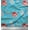 Turquoise Blue, variant on Soimoi Cotton Duck Fabric Leaves & Daisy Floral Print Fabric by Yard 42 Inch Wide