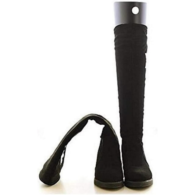 2 Paires de Chaussures de Mise en Forme en Plastique Réutilisables Arbre pour Bottes Hautes et Courtes Inserts Automatiques Support Chaussures de Mise en Forme Arbre pour Femmes (18 Pouces)