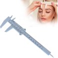 thumbnail image 1 of Ceja de medición Compatible con calibrador Vernier reutilizable, plantilla de regla para cejas Diy de 150mm, 1 of 5