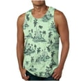 thumbnail image 2 of Camiseta sin mangas de cuello redondo para hombre, ropa deportiva para el hogar, pijamas, camiseta de color liso, blusa deportiva de poliéster para hombre, 2 of 5