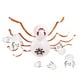 thumbnail image 1 of Globos de araña de Halloween con cinta decorativa para fiesta temática de mascarada en casa blanco, 1 of 7