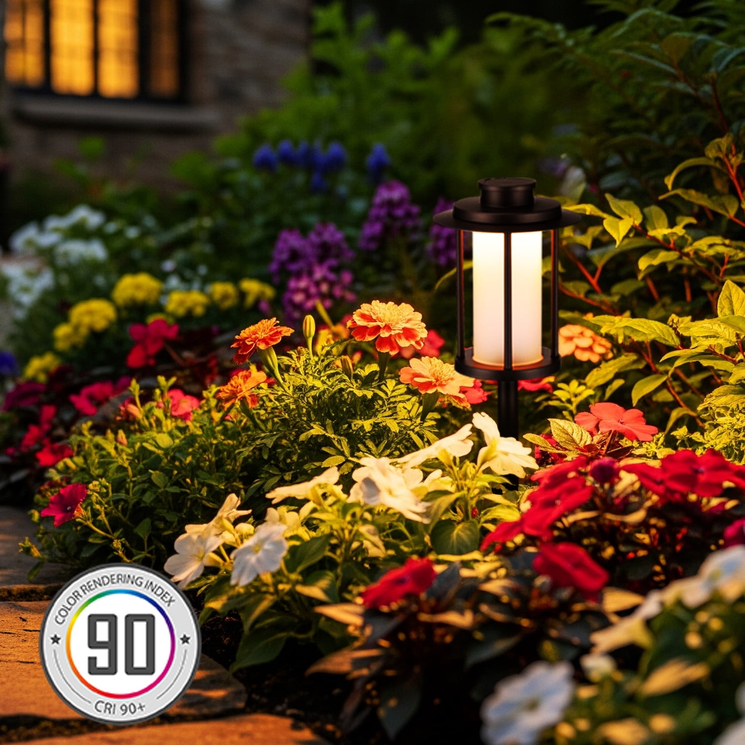 6 Pack 5CCT Low Voltage 5W LED Path Lights, Outdoor Landscape Pathway Lights, 1800K/2700K/3000K/4000K/5000K Selectable, 12-24V AC/DC, Oil Rubbed Bronze