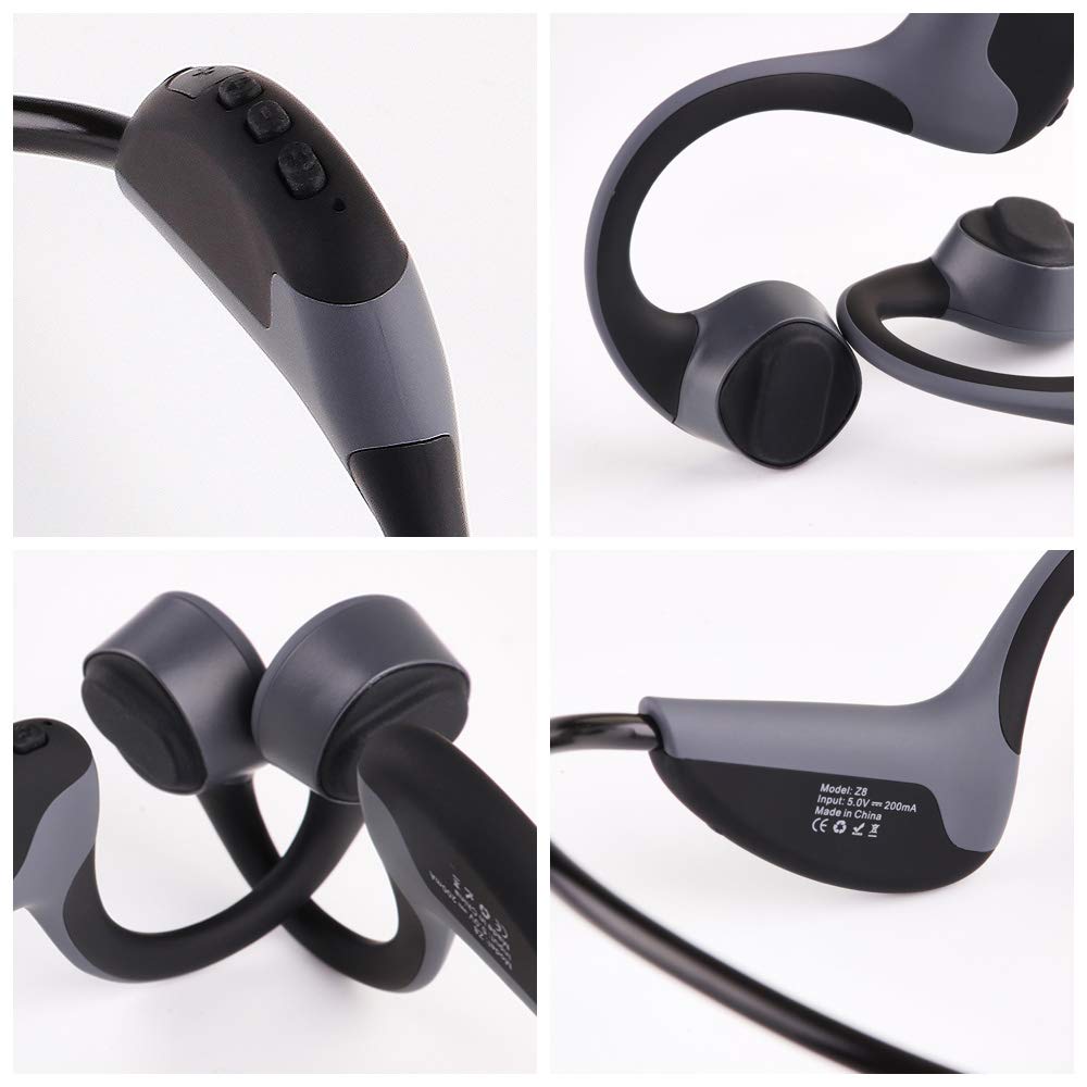 Bone Conduction Headphones, Open-Ear Wireless Bluetooth Headset 5.0 IP8 Wat 