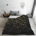 thumbnail image 5 of Fuzoiu Glittering stars Print Ultra-Soft Micro Fleece Blanket,All Seasons Flannel Throw, Lightweight Blanket for Bed, Sofa, Couch, Movie Night, Camping, and Travel-50"x40", 5 of 7