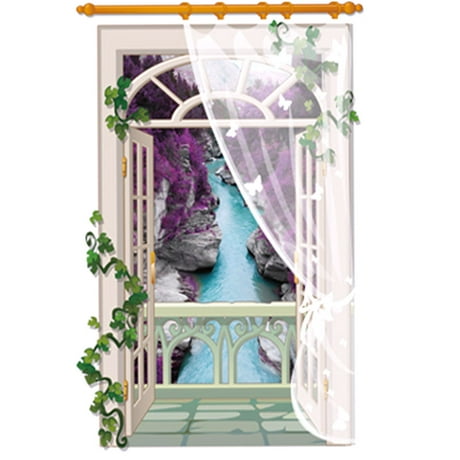 Home Living Room 3D Window Scene DIY Decorative Self Home Living Room 3D Window Scene DIY Decorative Self