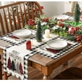 thumbnail image 6 of Waterclor Buffalo Plaid Christmas Trees Placemats Set of 4 12x18h Winter Table Mats for Outdoor Home Party Kitchen r, 6 of 6