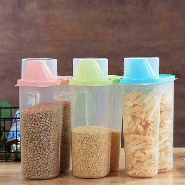 16oz Plastic Jars With Lids, Accguan Airtight Container for Food