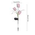 thumbnail image 3 of Solar Tulip Garden Lights Outdoor Waterproof Stake Lights for Yard, Lawn, Patio, Pathway Decoration with Flowers and Auto On/Off Solar Power, 3 of 6
