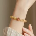 thumbnail image 2 of pulsera En Pierre Naturelle, Pulsera En Cristal Jaune 8mm, Pulsera Lastique, Bijoux En Pierre Prcieuse, 2 of 4
