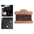 thumbnail image 1 of Curb Cable Chain DIY Jewelry Making Tools Metal Crafts hecho a mano rebordear trenzado Revestimiento negro gris BLESIY eslabón de las cadenas de cable, 1 of 8
