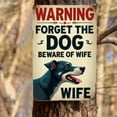 thumbnail image 2 of Man Cave Decor Garage Wall Decor For Men Funny Metal Tin Signs Bar Sign Cool Furniture Garage Gifts For Men Accessories Forget The Dog Beware Of Wife Sign Garage Stuff 8X12 In, 2 of 8