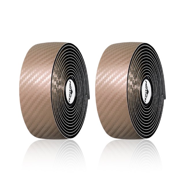 Barra de manija de bicicleta Envolturas de barra de bicicleta Super elástica Cinturón de manillar lavable Portátil transpirable Cinturón Cintas de montar Gold 2pcs / Box Road Inevent OD003393-07B