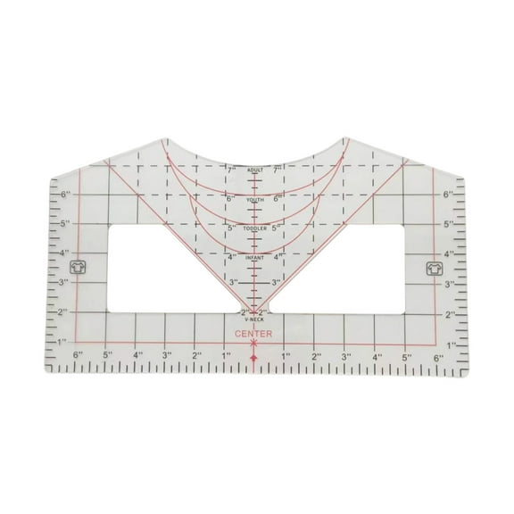T-Shirt Ruler Guide for Vinyl Alignment, Acrylic T-Shirt Ruler to Center Design, T-Shirt Measurement Tool for Heat Press