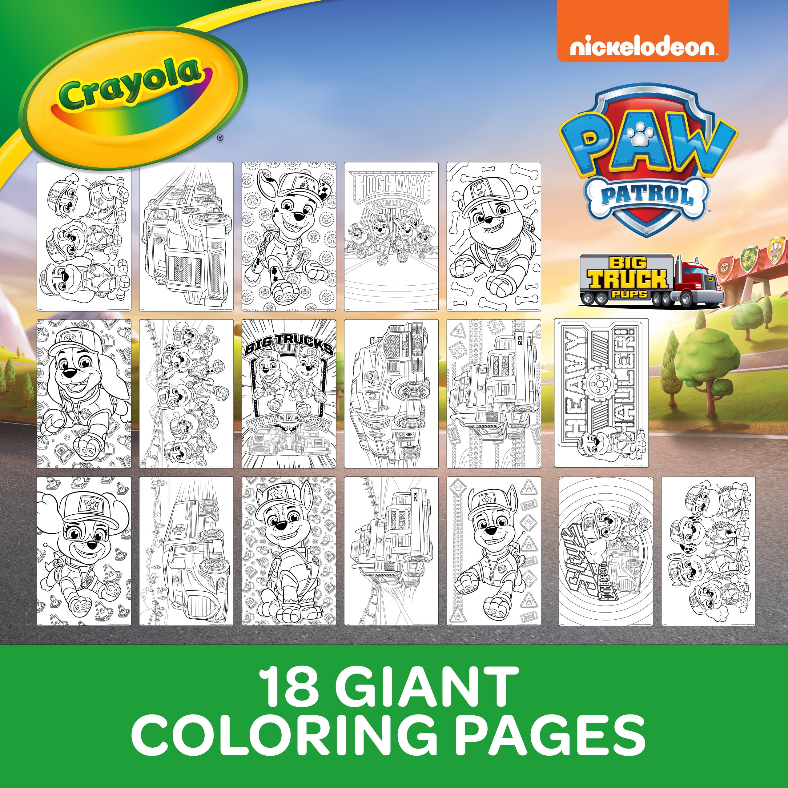 Paw Patrol Giant Coloring Book, 18 Pages, Mardel