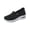 Black, variant on Dlongli Women's Slip-On Orthopedic Shoes Breathable Mesh Knitted Walking Shoes Arch Support Non-Slip Sole Lightweight Low-Top Design for All-Day Comfort