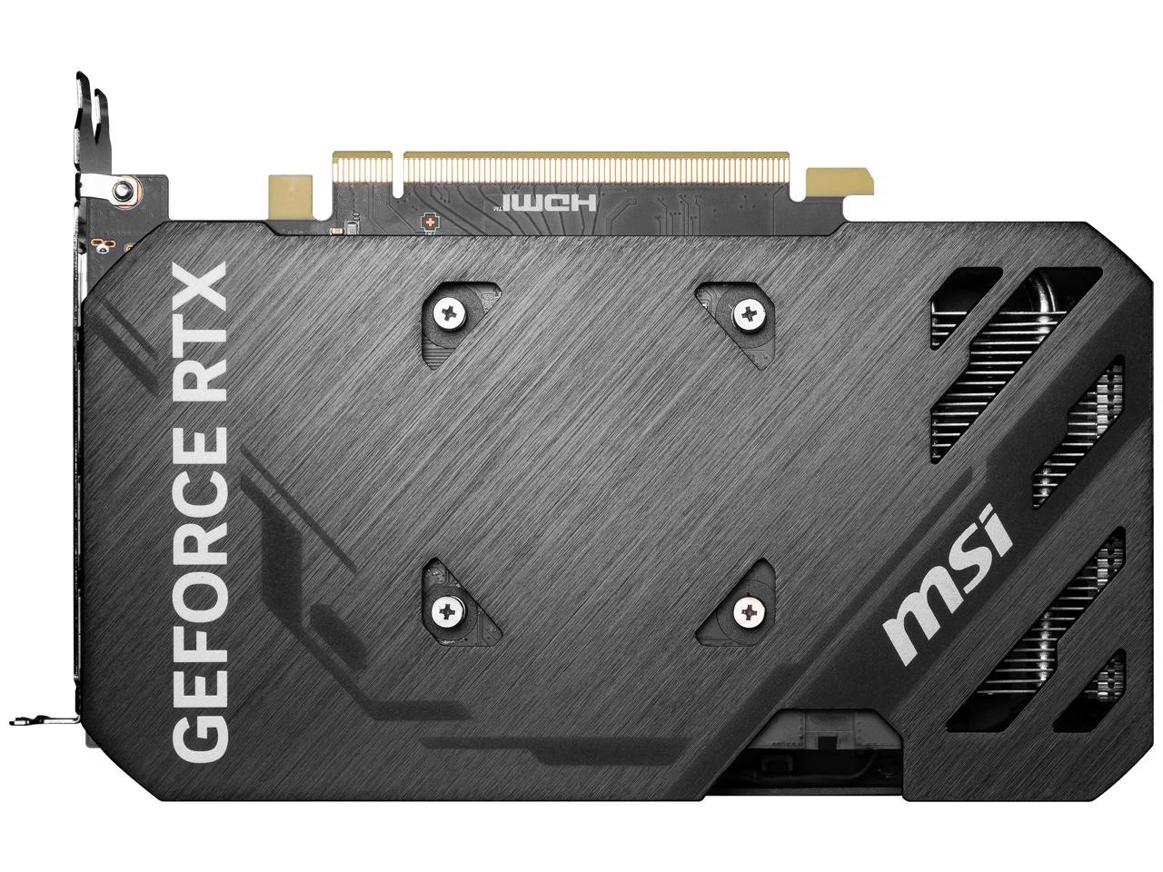 MSI Ventus GeForce RTX 4060 Ti 8GB GDDR6 PCI Express 4.0 x8 ATX Video Card RTX 4060 Ti VENTUS 2X BLACK 8G OC