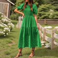 thumbnail image 2 of OSOLU Solid Color Women Casual Summer Dress Sleeveless Flowy Maxi Dress With Waist Tie For Vacation Date Night Dresses Relaxed Fit Sundress Wedding Guest Dress, 2 of 5