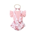 thumbnail image 3 of xiaxaixu Chandail à Manches Volantes Côtelées + Jupe à Bretelles + Bandeau Nœud Papillon, 3 of 10