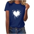 thumbnail image 2 of Meichang T-Shirt de la Saint-Valentin pour Femmes, Tee-Shirt Graphique Cœur d'Amour, Manches Courtes, Col Rond, Coupe Ample, Cadeaux de la Saint-Valentin, 2 of 6