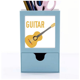 thumbnail image 1 of Música de guitarra ilustrar Azul patron Tarjeta de clip de pluma del gestor de suministros de oficina, 1 of 3