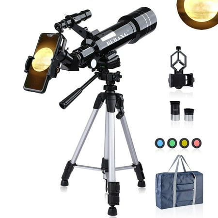 BEBANG Telescope for Adults Astronomy  70mm Aperture 400mm AZ Mount Refractor Telescope for Kids Adults Beginners