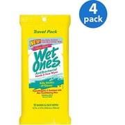 (4 pack) (4 Pack) Wet Ones Citrus Antibacterial Hand Wipes Travel Pack, 15-Count [1]