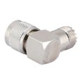 thumbnail image 2 of N Male to M Female Right Angle Coaxial Adapter for UHF Connector, 2 of 4