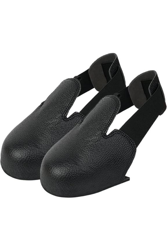 1 Pair Steel Toe Inserts For Shoes, Anti-smash Overshoes Steel Toe Inserts With Elastic Strap For Toe & Metatarsal Guard, Safety Shoe Covers For Safety Boots, Safety Footwear, Steel Toe Covers