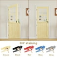 thumbnail image 5 of 36" x 80" Slab Only, 4-Lite Split Dutch Door Unfinished Solid Pine Wood Clear Glass Slab Doors Half Interior Door, 5 of 7