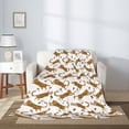 thumbnail image 2 of Sikiie Leopard Print Cozy Flannel Fleece Throw Blanket: Lightweight & Thick for All Seasons - Perfect for Women, Men, & Kids"80"x60", 2 of 6