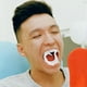 thumbnail image 2 of BRIGHTFUFU 10 piezas de dientes de plástico colmillos de cosplay dentaduras postizas de miedo para la fiesta de Halloween (dientes falsos blancos), 2 of 8