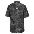 thumbnail image 3 of Men's Colosseum  Charcoal Appalachian State Mountaineers Realtree Aspect Charter Full-Button Fishing Shirt, 3 of 3