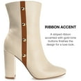 thumbnail image 6 of Journee Collection Womens Gaibriel Round Toe Block Heel High Ankle Booties, 6 of 6