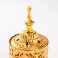 thumbnail image 2 of kurtrusly Brûleur d'Encens Islamique au Charbon Design Encensoir Doré Porte-Bougie Style 1, 2 of 9