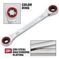 thumbnail image 3 of Powerbuilt 641760 Ratcheting Double Box-End E-Star Wrench - E10/E12, 3 of 5