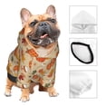 thumbnail image 3 of Fotbe Fall Autumn Sudadera con Estampado para Perros Pequeños – Suéter con Capucha para Mascotas, Tela Suave de Forro Polar con Bolsillo-Small, 3 of 7
