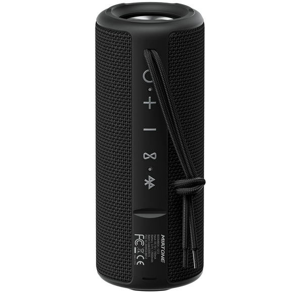 Altavoz Bluetooth MIATONE impermeable portátil negro