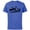 Royal Heather, variant on Disney Frozen 2 Characters Anna Elsa Silhouette - Short Sleeve Cotton T-Shirt for Adults - Customized-Athletic Heather