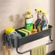 thumbnail image 5 of Soporte universal de pared para uso en cocina Soporte grueso para utensilios de cocina | Organizador de tarros sin perforar con gancho, 5 of 8