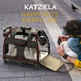 thumbnail image 3 of Katziela Luxury Pet Carrier with Removable Wheels, Double Telescopic Handle (Black and Red) Pack 1, 3 of 8