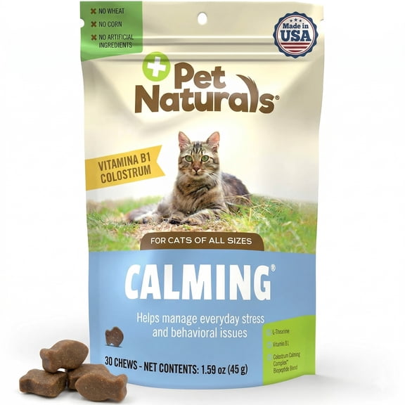 Pet Naturals Calming Chews for Cats, Chicken, 30 Count