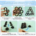 thumbnail image 4 of ZHAOCHENG Fidget Toys – Anillos magnéticos para inquietos, juguetes ideales para aliviar el estrés para la oficina, escuela, divertidos anillos magnéticos para hombres, mujeres, adolescentes, niños y, 4 of 5