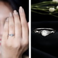 thumbnail image 3 of Rosec Jewels Certified Moissanite Promise Ring for Women - Celtic Knot Ring - D-VS1 Quality - Ready to Gift for Valentines, 925 Sterling Silver, US 4.00, 3 of 8