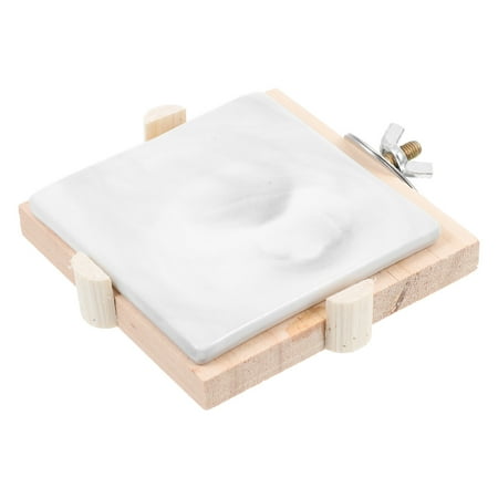 

Hamster Cooling Plate Ceramic Hamster Board Ceramic Cold Plate with Rack Hamster Supplies