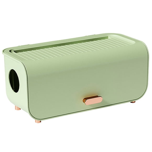 UPOUART Organizador De Cables Para Escritorio Verde Claro Caja Multifuncional Para Almacenamiento