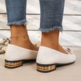 thumbnail image 3 of Women's Loafers Comfortable Fashion Flats Shoes for Women Womens Chunky Low Heel Pumps Suede Dress Flats Shoes Work Business Office Shoes, 3 of 9