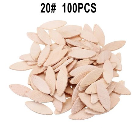 

RANMEI 100 pieces of 0 #/10 #/20 # wood stoppers for machine woodworking biscuit joints