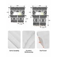 thumbnail image 6 of Gray Aztec Kitchen Curtains Swag Valance and Tier Curtains Set 36 Inch Length, Bohemian Southwest Country Ethnic Art Rod Pocket Drape Panels Pair Swag Curtain for Bathroom/Cafe/Window, 6 of 6