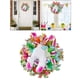 thumbnail image 5 of Decoraciones de Pascua, cinta de guirnalda pensión de puerta de guirnalda de primavera, se puede usar en interiores y exteriores, D Sunnimix Guirnalda de puerta de Pascua, 5 of 8