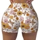 thumbnail image 2 of Balery Sunflowers And Butterflies Pantalones cortos de entrenamiento estampados para mujer, sin costuras, ajustados, para gimnasio, yoga, correr, deportes, ejercicio activo, fitness.-X-Large, 2 of 8